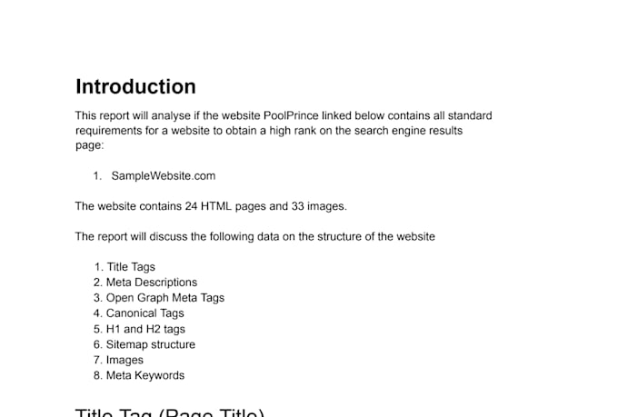 do SEO audits and content writing